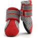 Zweitea Dog Boots - Summer Non-Slip Adjustable Reflective Soft Breathable Mesh - Heat-Resistant for Hot Asphalt - Red Size L (4 Pack) - Buy Online on GoSupps.com