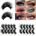 Rethyrel False Eyelashes - 5 Pairs of 3D Wispy Natural Long & Thick Lashes for Flawless Makeup | International Shipping Available - Buy Online on GoSupps.com