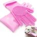 XFly Pet Pet Grooming Gloves Nursing Shoes Cats Aus Silic Law B rste B rste Cat hanging -up design bathing and massaging for dogs and cats (pink)
