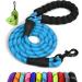 Taglory dog leash with comfortable padded handle robust dog leash to train and go for a walk 150 1.2cm reflective leash made of soft nylon for large dogs blue 150x1.2 cm (1 Pack)