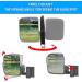 NOKINS Golf Cart Folding Side Rearview Mirror - Fits Club Car EZGO Yamaha - No Drilling, HD Glass, 1'' & 0.75'' Square Tube Compatible - Buy Online on GoSupps.com
