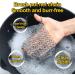 DUIJINYU Stainless Steel Chainmail Scrubber for Cast Iron - 4x4 Inch Skillet Cleaner - Removes Stuck Food Safely - Pre-Seasoned Cookware and Waffle Iron Safe - Ideal for Dutch Ovens and Glassware - Buy Online on GoSupps.com