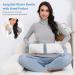 URBZUE 2L Long Hot Water Bottle with Hand Pocket Cover - 73cm Extra Long Hot Water Bottle for Pain Relief and Therapy - White+Grey - Buy Online on GoSupps.com