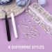 1300Pcs Crystal Nail Rhinestones Set with Pickup Pen & Tweezer - Multi Shapes 3D Rhinestones for Nail Art, Makeup & Crafts - Transparent - Buy Online on GoSupps.com