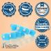 Universal Size 3 Pairs Toe Separators - Toe Spacers for Overlapping Toes, Bunions, and Tightness Relief - Blue - Buy Online on GoSupps.com