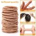 100pcs Khaki 2mm Elastic Hair Bands for Kids - Soft, Metal-Free Ponytail Holders in Brown - Buy Online on GoSupps.com