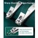 Nail Clippers with Catcher/Stainless Steel Heavy Duty Fingernail and Built-in Nail File for Men & Women/Ergonomic Handle with Wide Jaws for Thick Nails/includes Leather Storage Bag Key Ring.GENPAR Green01 - Buy Online on GoSupps.com
