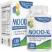 2-Month Mood Support Supplement (Mood-XL) | 13-Ingredient Calm & Balance Formula with 5-HTP Ashwagandha GABA & B-Vitamins | Mood Supplements | 60-Day Bulk Supply | 120 Capsules