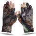 EAmber Camouflage Fingerless Hunting Gloves - Anti-Slip, Sun Protection, Lightweight - Medium - Buy Online on GoSupps.com