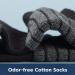 Men's Anti-Blister Cushioned Running Socks - 6 Pack | Breathable Cotton Athletic Ankle Sports Socks in Black & Grey | Size 9-12 - Buy Online on GoSupps.com