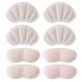 4 Pairs Heel Cushion Pads Mesh Adhesive Heel Grips Inserts for Boots Loose Shoes Too Big Reusable Heel Guards Liners for Women Men Anti Blister Shoe Liners Heel Protectors Improve Shoe Fit Nude