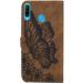 Miagon Wallet Case for Huawei Y6 2019 Flip PU Leather Case with Card Slots and Stand Feature Retro Butterfly Design Protective Cover Brown Huawei Y6 2019 Brown - Buy Online on GoSupps.com