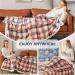 Brown Plaid Sherpa Throw Blanket | Warm Cozy Soft Blanket for Couch, Bed, Sofa | Reversible Fluffy Plush Fleece | 50 x 60 Inches - Buy Online on GoSupps.com