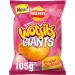 Walkers Crisps Wotsits Giants Prawn Cocktail Snacks 105g (Case of 9) (Pack of 2) - Buy Online on GoSupps.com