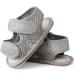 MASOCIO Baby Boy Open Toe Sandals - Size 3 UK Child (6-12 Months) Grey - Buy Online on GoSupps.com