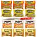 Ja Cor Instant Ramen Noodles Soup Variety Pack (3) Chicken (3) Creamy Chicken (3) Roast Chicken (3) Picante Chicken Flavor 3 oz Bundle with 1-Set Reusable Stainless Steel Chopsticks(Pack of 12)