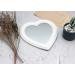 10.5 X 10.5 inch Heart Makeup Mirror - White | Wall & Desktop Mirror for Bedroom - Buy Online on GoSupps.com