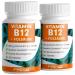 Vitamin B12 high -dosed - 2x365 tablets - 500 g Vit B12 + folic acid 200 g per day - methylcobalamine adenosylcobalamine & hydroxocobalamine B12 + Bioactive Quatrefolic folic acid - 100% vegan 2x 365 tablets