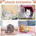 Buy NAMALU 4 Waterproof Guinea Pig Fleeced Ceiling - Absorbent Small Dog Blanket & Reusable Pipi Pads (Paw Pattern 60x40 cm) for Cozy Cages - Buy Online on GoSupps.com