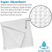 GILDEN TREE Waffle Towel 4 Pack Washcloths - Quick Dry Thin Exfoliating - Classic Style, White - Buy Online on GoSupps.com