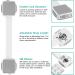 Child Safety Strap Locks (4 Pack) - Secure Fridge, Drawers, Oven, Cabinets, Toilet, Dishwasher - Double Lock Structure, 3M Adhesive - No Drilling Needed - Buy Online on GoSupps.com