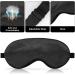3Pack Silk Sleep Mask Eye Cover for Night Sleeping - Black Blue Purple - Buy Online on GoSupps.com