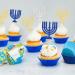 Gyufise 24Pcs Hanukkah Cupcake Toppers Nine Lamp Stands Cupcake Toppers Sparkle Jewish Birthday Chanukah Holiday Party Decoration Supplies Multi 3 - Buy Online on GoSupps.com