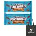 Feastables MrBeast Peanut Butter Milk Chocolate Bar 60g (Pack of 2) Bundle With Snack Scout Lunch Bag