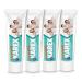 Junior Karex toothpaste - 4 x 65 ml - caries protection for children from 6 years with BioHAP - for the special needs of the alternating bite of children - repairs small defects on the tooth enamel 65 ml (4 -pack)