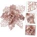 STOBAZA 3 Sets 12pcs Christmas Hollow Flower Christmas Glitter Simulated Wreath Flowers 16c Jesus Pe Blush - Buy Online on GoSupps.com