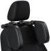 Bannio headrest car children neck support car with telescopic rod and sliding bars clips 360 rotation headrest car seats car seats neck support pillow car made of leather for children black