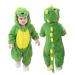 Doladola Unisex Baby Toddlers Romper Jumpsuit Hooded Cartoon Sleepsuits Infant Outfit 12-18 Months New Green Dinosaur