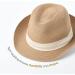 Packable Straw Fedora Sun Hat for Women Men - Khaki-beige - Large/X-Large - Buy Online on GoSupps.com