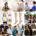 Firtink 2 Pairs Compression Socks For Women Men 20-30 Mmhg Knee High Socks Varicose Veins Socks Surgical Compression Socks For Nursing Pregnancy Flight Sports Travel - Buy Online on GoSupps.com