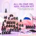 Morovan Gel Nail Polish Kit with UV Light - 36 Colors Soak Off Gel Nail Set with 48W Lamp and Top Coat - Manicure Starter Kit for Women - Buy Online on GoSupps.com