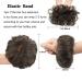 FESHFEN Messy Bun Hair Piece - 100% Human Hair Extension in Dark Brown - Buy Online on GoSupps.com