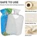 Naanle 2L Transparent Hot Water Bottle - Large Pfauenfedern Design for Heat & Cold Therapy | Ideal for Pain Relief & Comfort - Buy Online on GoSupps.com