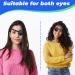 2 Black Adjustable Medical Eye Patches - Soft Neoprene, Comfortable Fit - Lazy Eye Patches for Left & Right Eyes - Adults & Kids - Buy Online on GoSupps.com