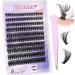 Self-Adhesive Eyelashes Kit - Wiwoseo No Glue D Curl Individual Clusters (50 Pcs, 8-16MM) for Beginners - Buy Online on GoSupps.com