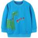 Boys Dinosaur Sweatshirt | Kids Cotton Jumper | Long Sleeve Pullover | Toddler Girls Shirts | Baby Clothes 1-8 Years | 6-7 Years Dinosaur 01 - Buy Online on GoSupps.com