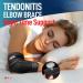 FEATOL Elbow Brace for Tendonitis & Tennis Elbow - Men & Women Golfers Brace with Spring Stabilizer - Compression Sleeve & Support for Pain Relief - Ulnar Nerve Entrapment, Epicondylitis - Sports Recovery - Buy Online on GoSupps.com