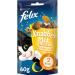 FELIX KnabberMix Dreik sehoch cat snack crunchy treat with cheese flavour pack of 8 (8 x 60g)