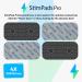 Stimpads Professional Silver EMS Electrodes for Compex - 4 Pack 50x100mm with EASY SNAP - Top Conductivity & Certified Medical Device - Buy Online on GoSupps.com
