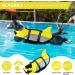 Alagirls Dog Life Jacket with Handle - Yellow Gray Pet Swimming & Rafting Size L (55-68cm Chest) - Buy Online on GoSupps.com