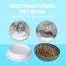 Elevated 0-45 Degree Tilted Slow Feeder Cat Bowl - Non-Slip, No Spill Pet Feeding Bowl for Puppy and Cat - Food Grade Material - Grey - Buy Online on GoSupps.com