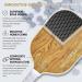 2023 USAPA Approved Pickleball Paddles Set of 2 - Carbon Fiber Surface, Polypropylene Core, Anti-Slip Grip, Portable Carry Bag - Wood Grain Design - Buy Online on GoSupps.com