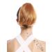 WIG ME UP - N869-V-27K hairpiece braid ponytail short straight red blonde copper blonde 20 cm
