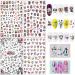 Kalolary 12 Sheets Halloween Nail Art Stickers Decals DIY Self-Adhesive Nail Sticker Decals Nail Art Tips Stencil Nail Decorations for Halloween Party Include Pumpkin/Bat/Ghost/Witch etc - Buy Online on GoSupps.com