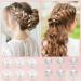 24 Premium Wedding Hairpins | Bridal Jewelry Flowers & Spiral Accessories for Stunning Hairstyles - Buy Online on GoSupps.com