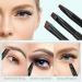 VOCOSTE 3pcs Makeup Brush Set - Eyebrow Eyeliner & Smudger Brushes for Liquid Eyeshadow & Eyebrow Powder - Premium Wooden Handle Makeup Tools - Buy Online on GoSupps.com